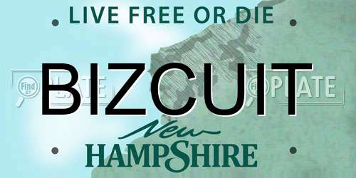 BIZCUIT New Hampshire License Plate