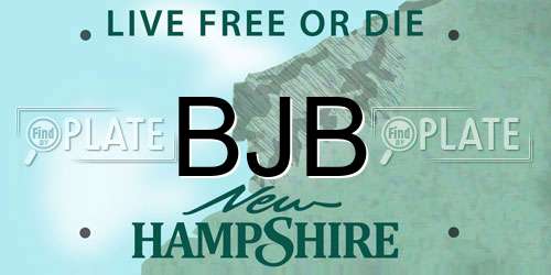 BJB New Hampshire License Plate