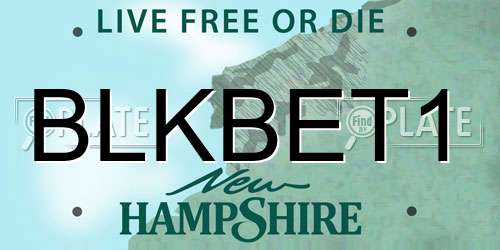 BLKBET1 New Hampshire License Plate
