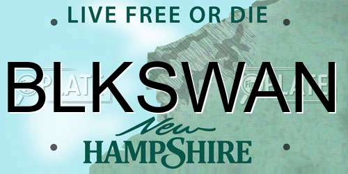 BLKSWAN New Hampshire License Plate