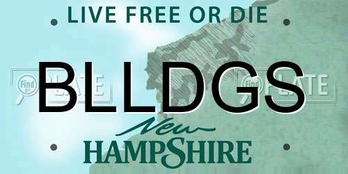 BLLDGS New Hampshire License Plate