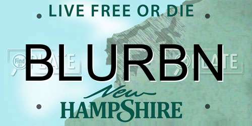 BLURBN New Hampshire License Plate