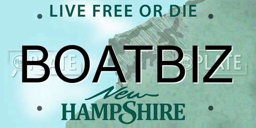 BOATBIZ New Hampshire License Plate