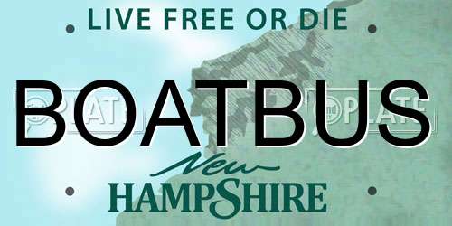 BOATBUS New Hampshire License Plate