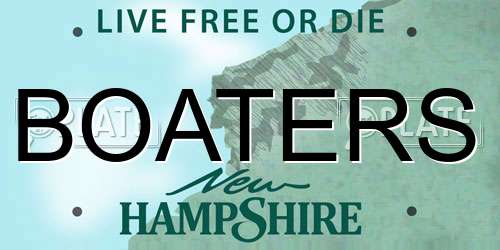 BOATERS New Hampshire License Plate