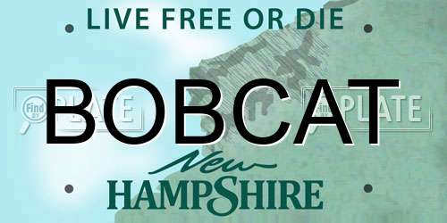 BOBCAT New Hampshire License Plate