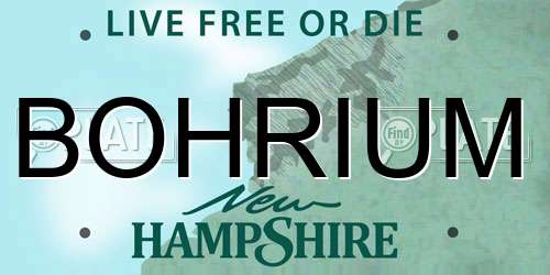 BOHRIUM New Hampshire License Plate