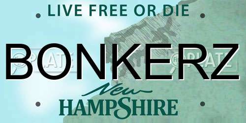 BONKERZ New Hampshire License Plate