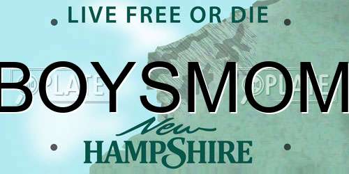 BOYSMOM New Hampshire License Plate