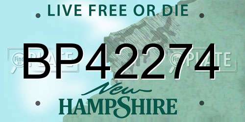 BP42274 New Hampshire License Plate