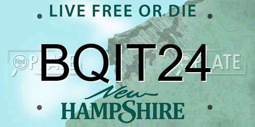 BQIT24 New Hampshire License Plate