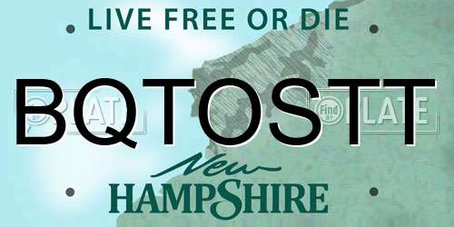 BQTOSTT New Hampshire License Plate