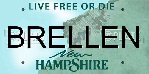 BRELLEN New Hampshire License Plate