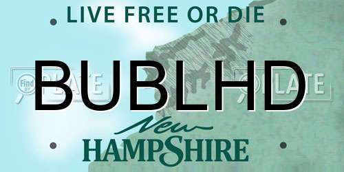 BUBLHD New Hampshire License Plate