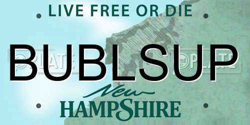 BUBLSUP New Hampshire License Plate