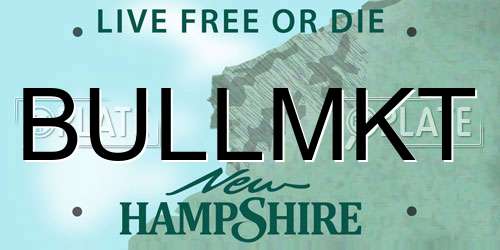 BULLMKT New Hampshire License Plate