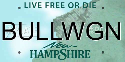 BULLWGN New Hampshire License Plate
