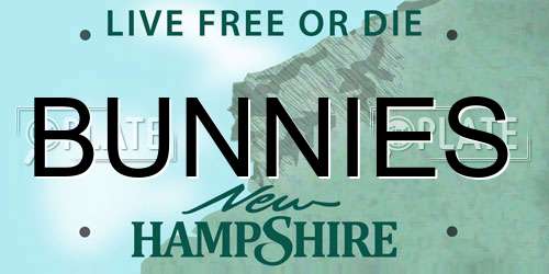 BUNNIES New Hampshire License Plate