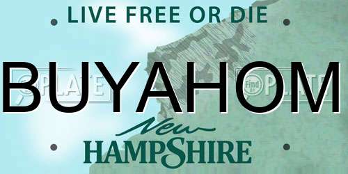 BUYAHOM New Hampshire License Plate
