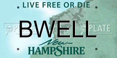 BWELL New Hampshire License Plate