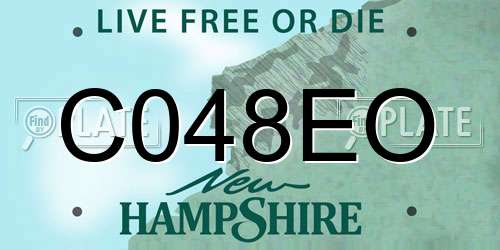 C048EO New Hampshire License Plate