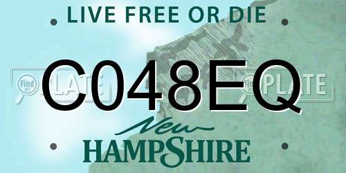 C048EQ New Hampshire License Plate