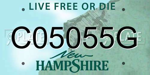 C05055G New Hampshire License Plate