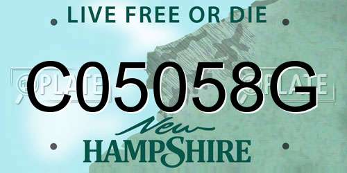 C05058G New Hampshire License Plate