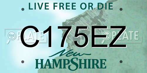 C175EZ New Hampshire License Plate