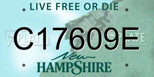 C17609E New Hampshire License Plate