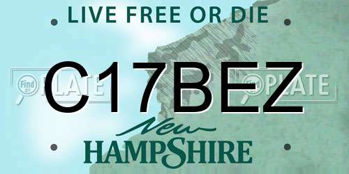 C17BEZ New Hampshire License Plate