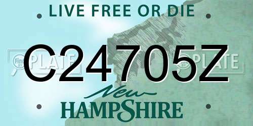 C24705Z New Hampshire License Plate
