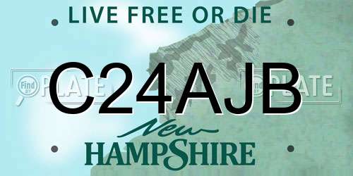C24AJB New Hampshire License Plate