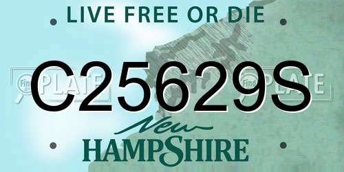 C25629S New Hampshire License Plate