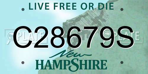 C28679S New Hampshire License Plate