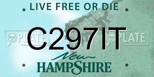 C297IT New Hampshire License Plate