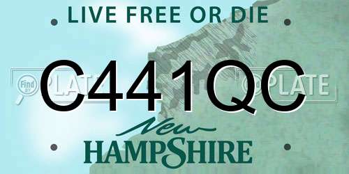 C441QC New Hampshire License Plate