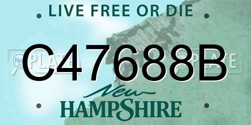C47688B New Hampshire License Plate