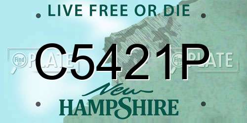 C5421P New Hampshire License Plate