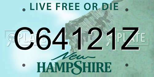 C64121Z New Hampshire License Plate