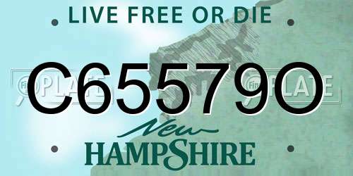 C65579O New Hampshire License Plate