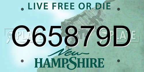 C65879D New Hampshire License Plate