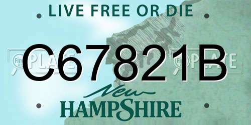 C67821B New Hampshire License Plate