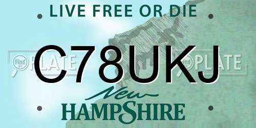 C78UKJ New Hampshire License Plate