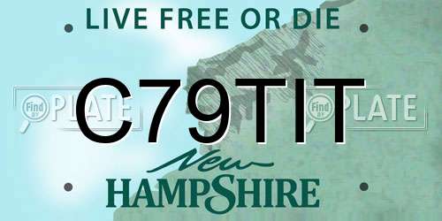 C79TIT New Hampshire License Plate