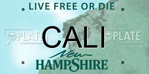 CALI New Hampshire License Plate