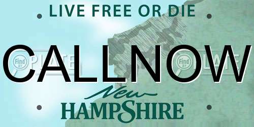 CALLNOW New Hampshire License Plate