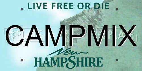 CAMPMIX New Hampshire License Plate