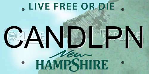 CANDLPN New Hampshire License Plate