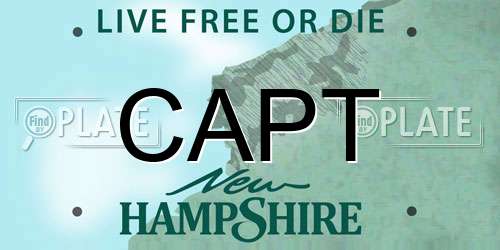 CAPT New Hampshire License Plate